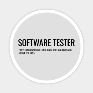 testing - Software Quality assurance management - Software tester Magnet